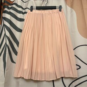 Pleated Peach Skirt